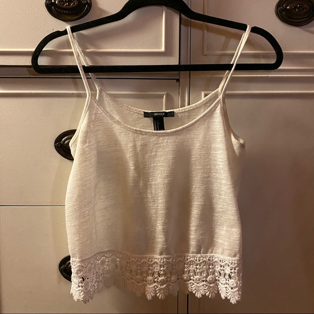 Lace crop top